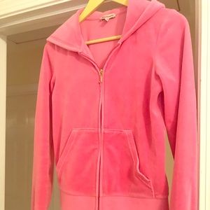 Pink Juicy sweatshirt, w/ back decal, M